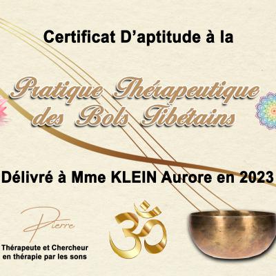 Certificat Bol Tibetain